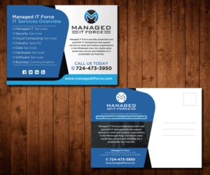 Postcard Design by Designers Hub for Managed IT Force, LLC | Design: #13836885