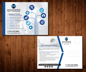Postcard Design by Designers Hub for Managed IT Force, LLC | Design: #13847022