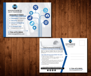 Postcard Design by Designers Hub for Managed IT Force, LLC | Design: #13859098