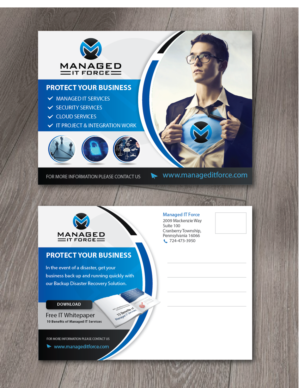 Postcard Design by alex989 for Managed IT Force, LLC | Design: #13805949
