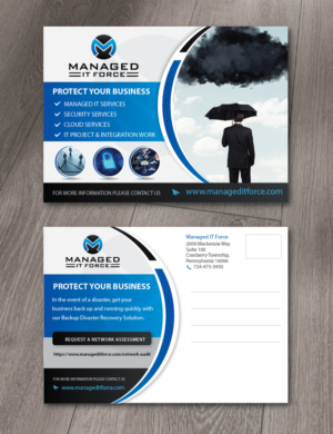 Postcard Design by alex989 for Managed IT Force, LLC | Design: #13812453
