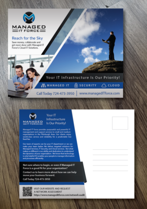 Postcard Design by Alexandar for Managed IT Force, LLC | Design: #13822867