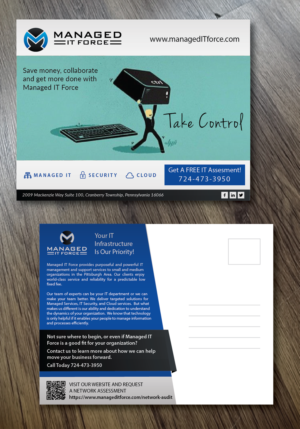Postcard Design by Alexandar for Managed IT Force, LLC | Design: #13859739