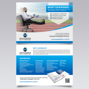 Postcard Design by VEGA-Designs for Managed IT Force, LLC | Design: #13809753