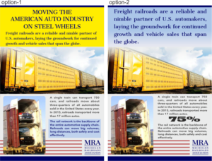 Signage Design by Pint & Promotional Projects for Michigan Railroads Association | Design: #13838913