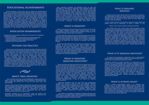 A4 Tri-fold Brochure for Sedation Dentist Specialist Dr. Gavin and Sedation Dentistry. | Flyer Design by NILDesigns