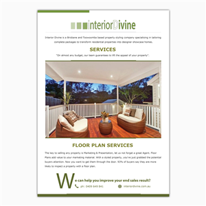 Brochure Design by Lucky Striker for Interior Divine Property Styling  | Design: #2494369