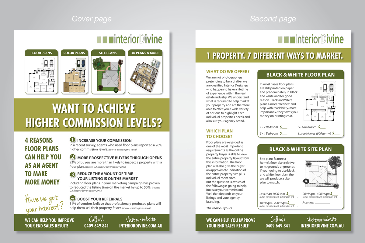 Brochure Design by Ekanite for Interior Divine Property Styling  | Design #2488244