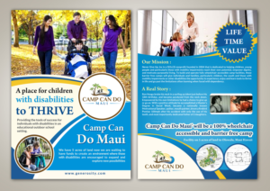 Brochure Design by debdesign for Never Give Up, Inc | Design: #13820091