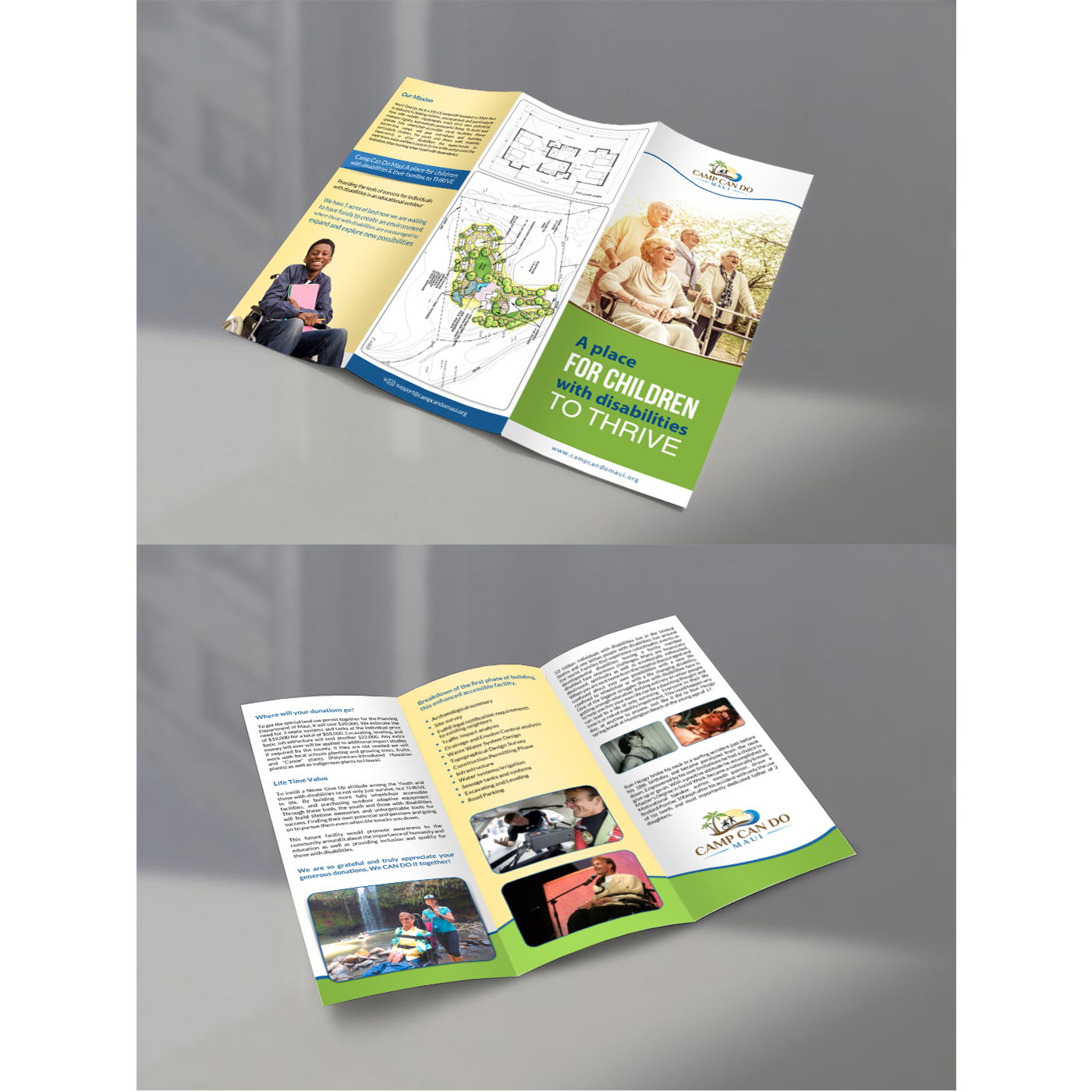 Brochure Design by debdesign for Never Give Up, Inc | Design #13842790