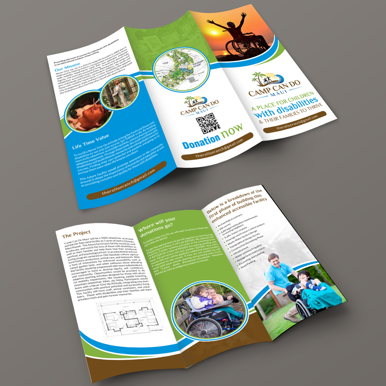 Brochure Design by creative.bugs for Never Give Up, Inc | Design #13840811