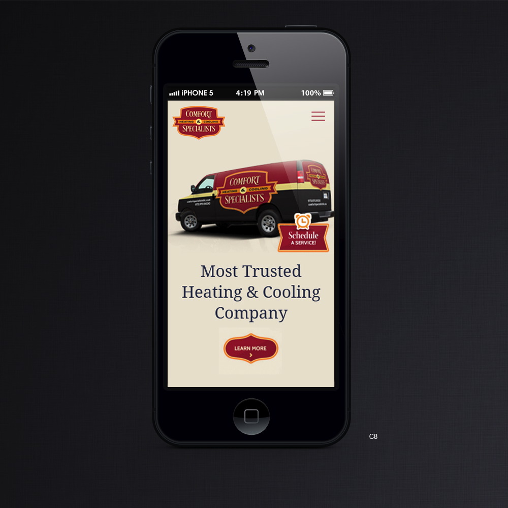 Diseño Web por pb para comfort specialists llc | Diseño #13809003