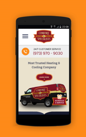 Diseño Web por pb para comfort specialists llc | Diseño: #13809019