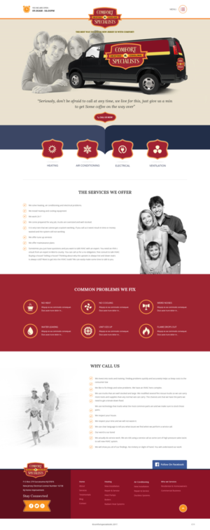 Diseño Web por pb para comfort specialists llc | Diseño: #13827640