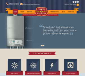 Web Design par Sujit Banerjee pour comfort specialists llc | Design #13872229