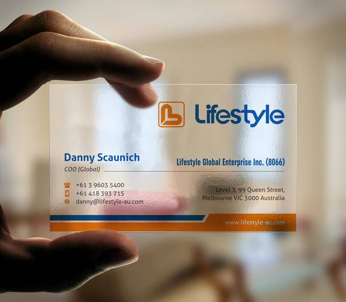 Business Card Design by INDIAN_Ashok for Lifestyle | Design #13804970