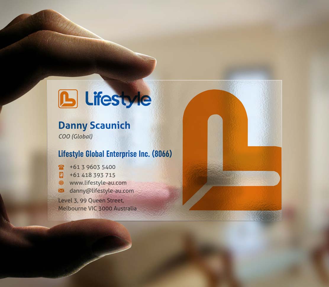 Business Card Design by INDIAN_Ashok for Lifestyle | Design #13804973