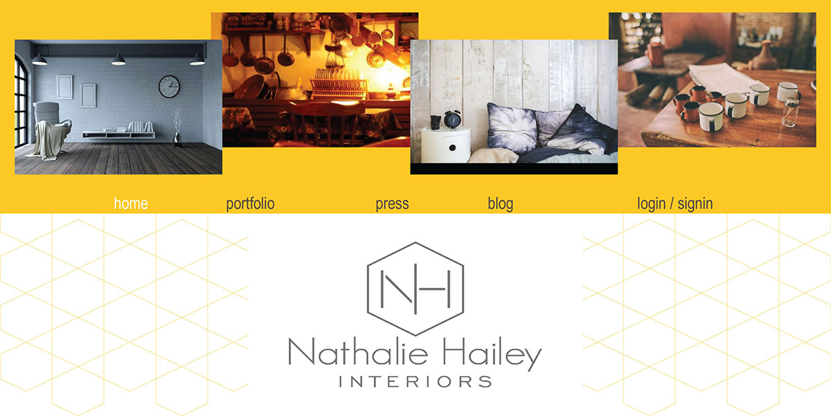 Web Design by kalchakra for Nathalie Hailey Interiors | Design #13900862