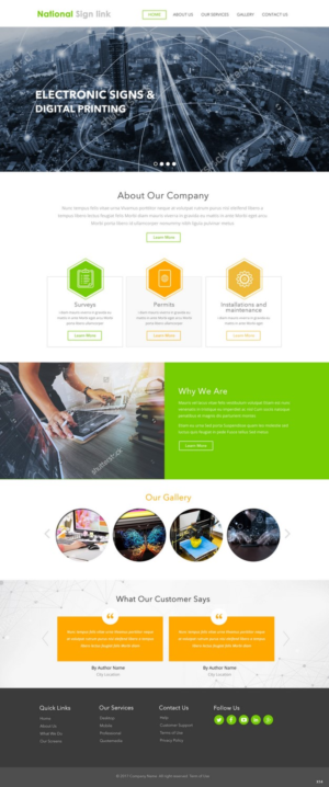 Web Design by pb for National Sign Link | Design: #13822849