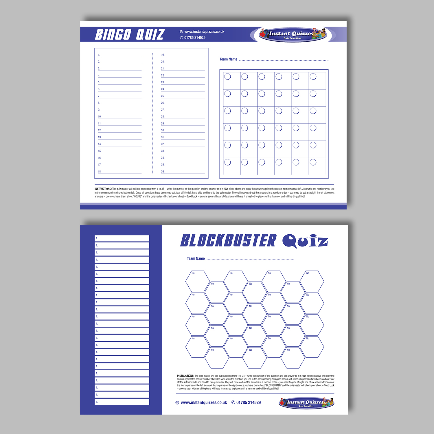 Stationery Design by kousik for Instant Quizzes Ltd | Design #13844310