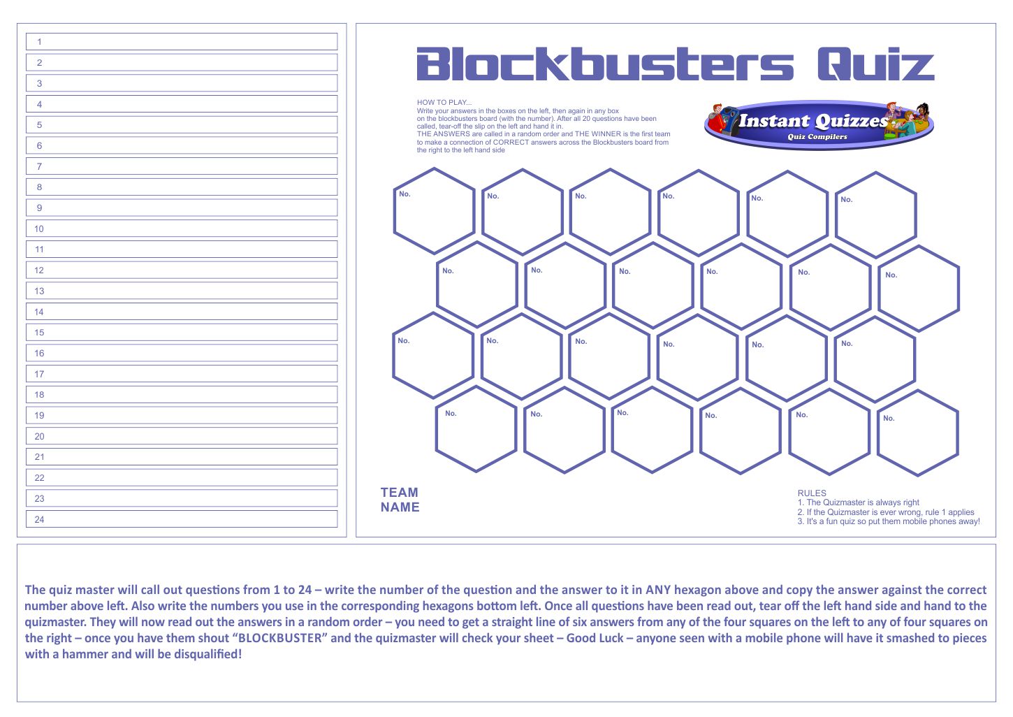 Stationery Design by Sarah Graphic for Instant Quizzes Ltd | Design #13824674