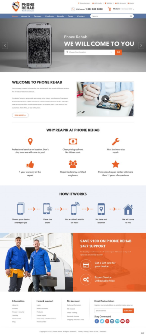 Web Design by pb for Service Planet Rotterdam B.V. | Design: #13820177