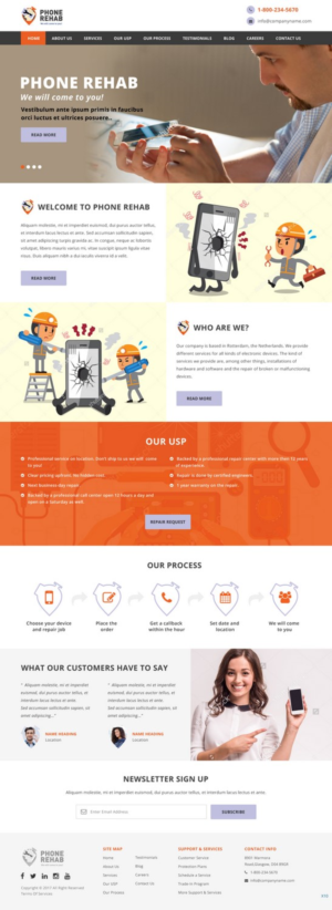 Web Design by pb for Service Planet Rotterdam B.V. | Design: #13822863
