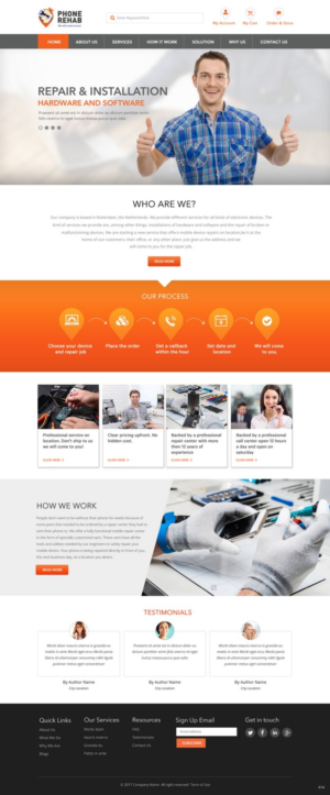 Web Design by pb for Service Planet Rotterdam B.V. | Design: #13822865