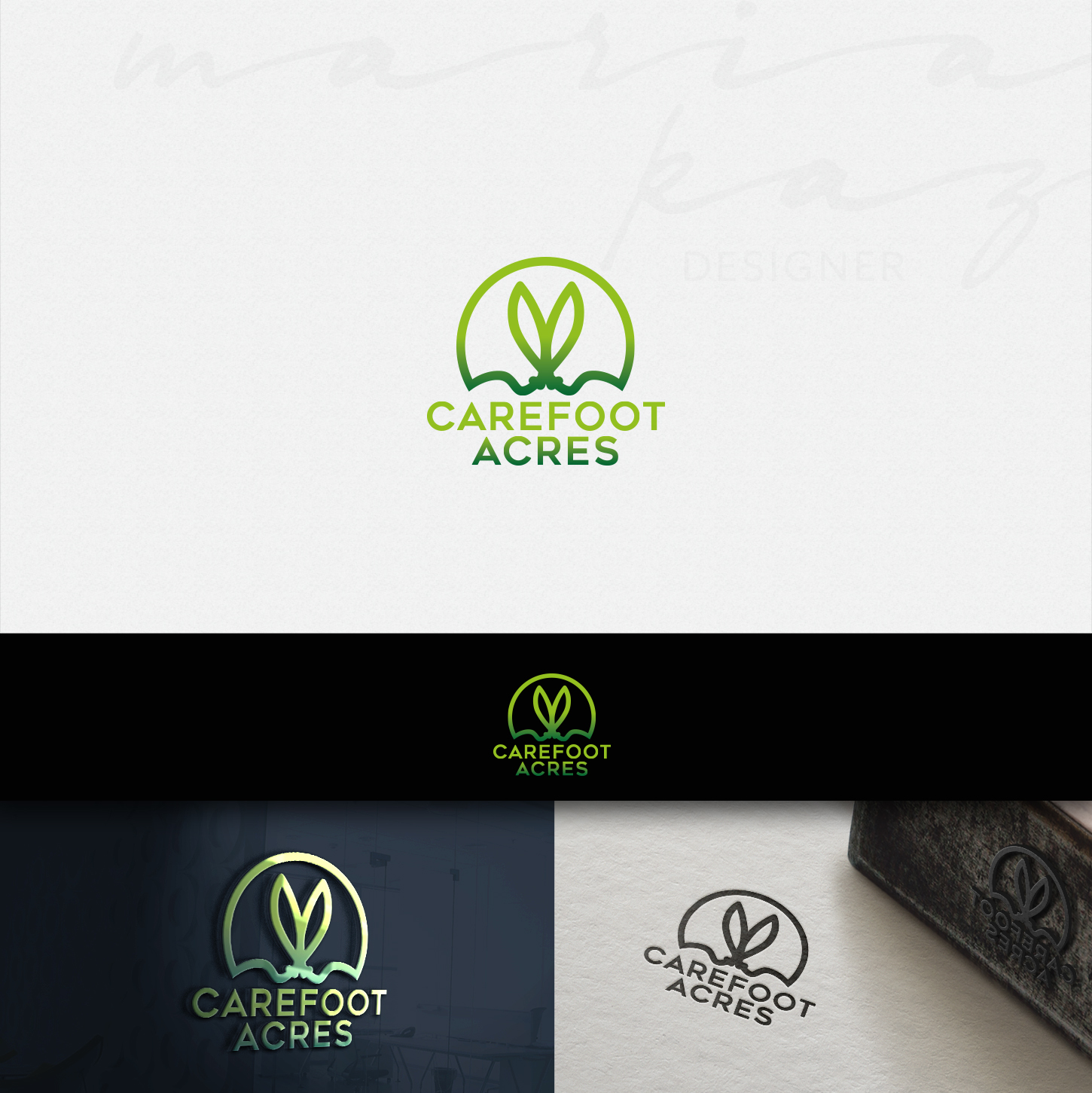 Logo-Design von maria-kaz für Carefoot Acres | Design #14140936