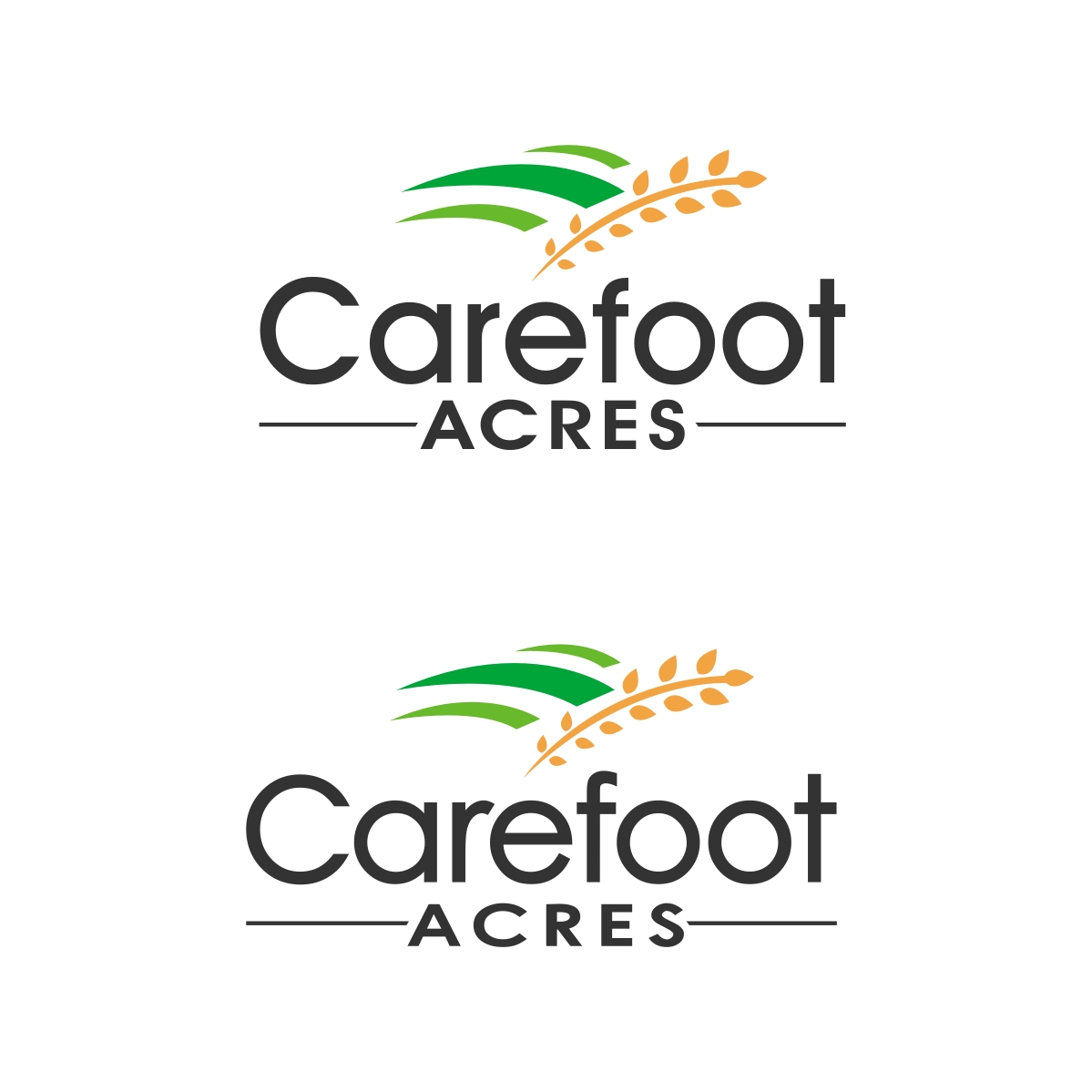 Logo Design by webeezine for Carefoot Acres | Design: #14231299