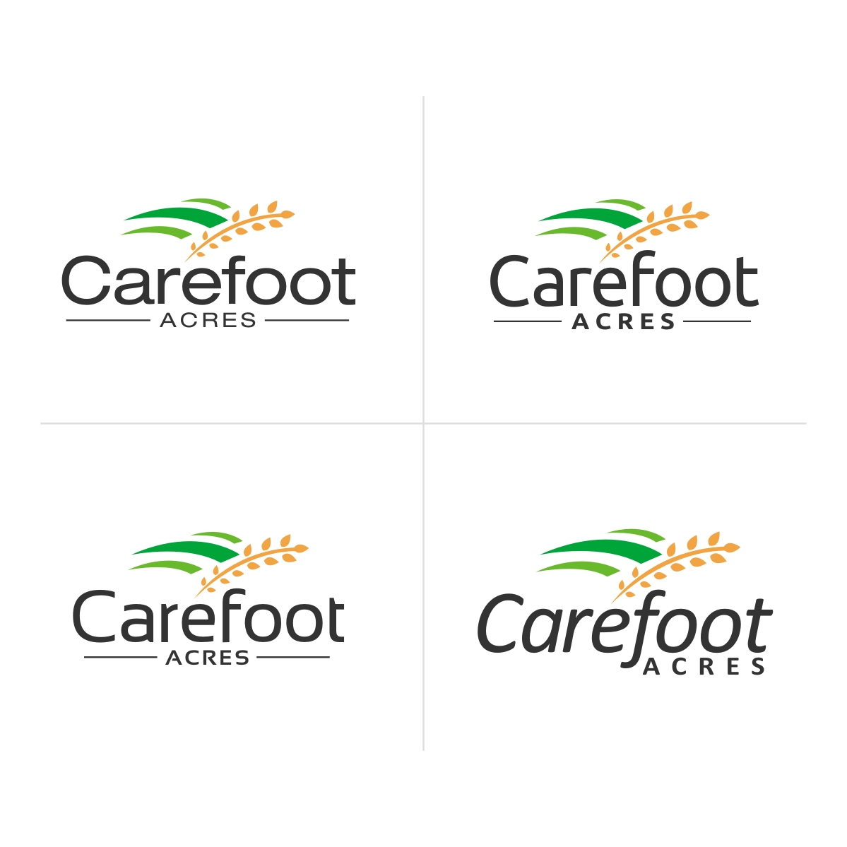 Diseño de Logo por webeezine para Carefoot Acres | Diseño #14322400