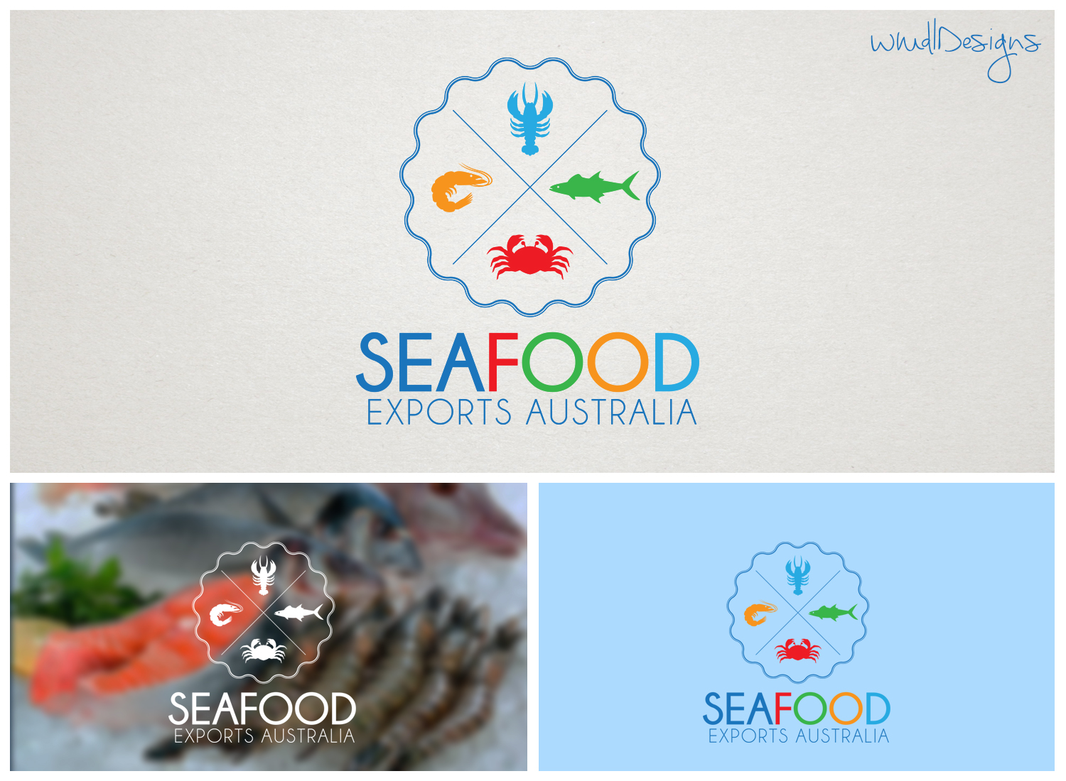 Logo Design by mngkw for Seafood Exports Australia | Design #13893880