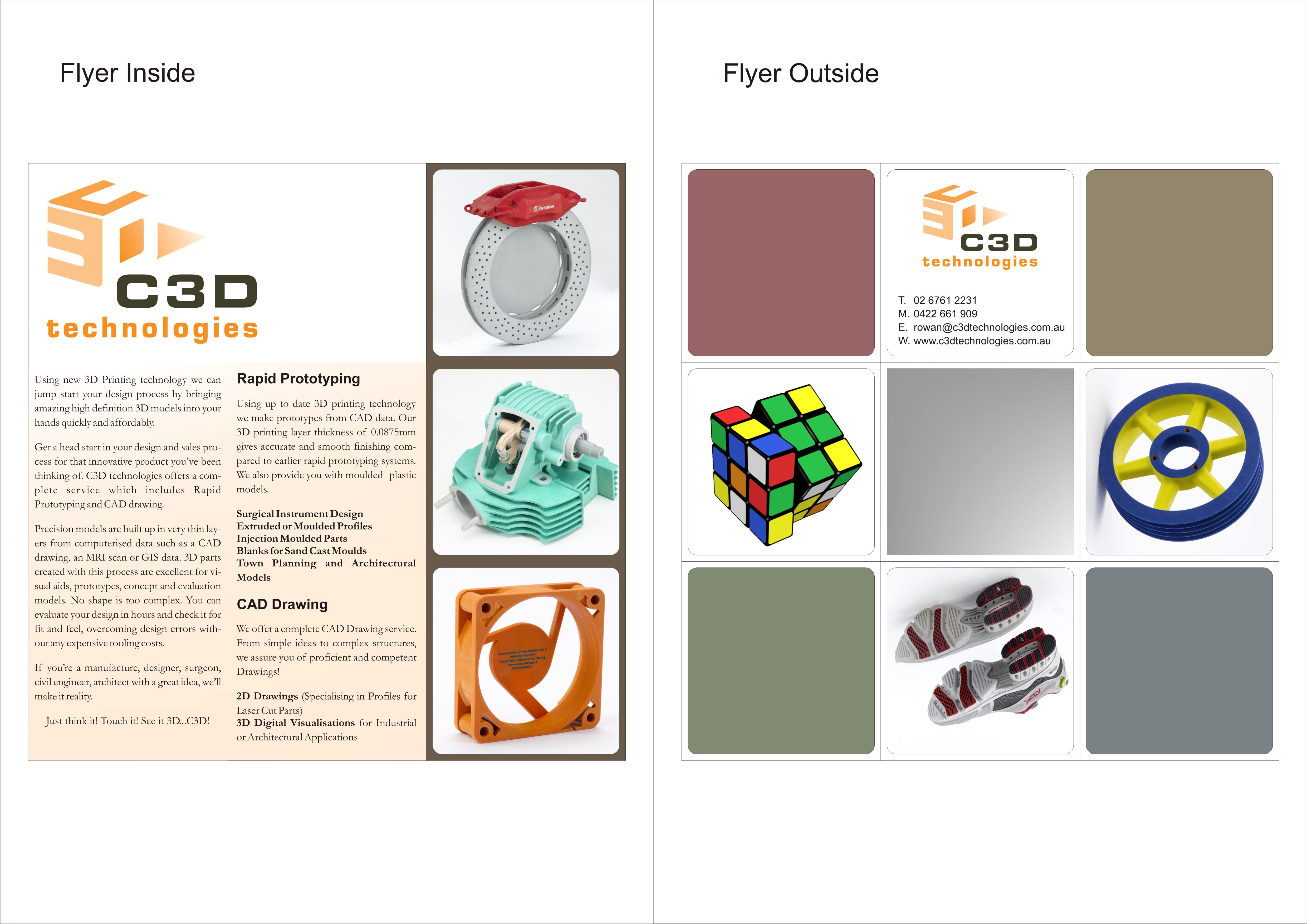 Design de Flyer par pdeep.ideo pour C3D Technologies | Design #34929