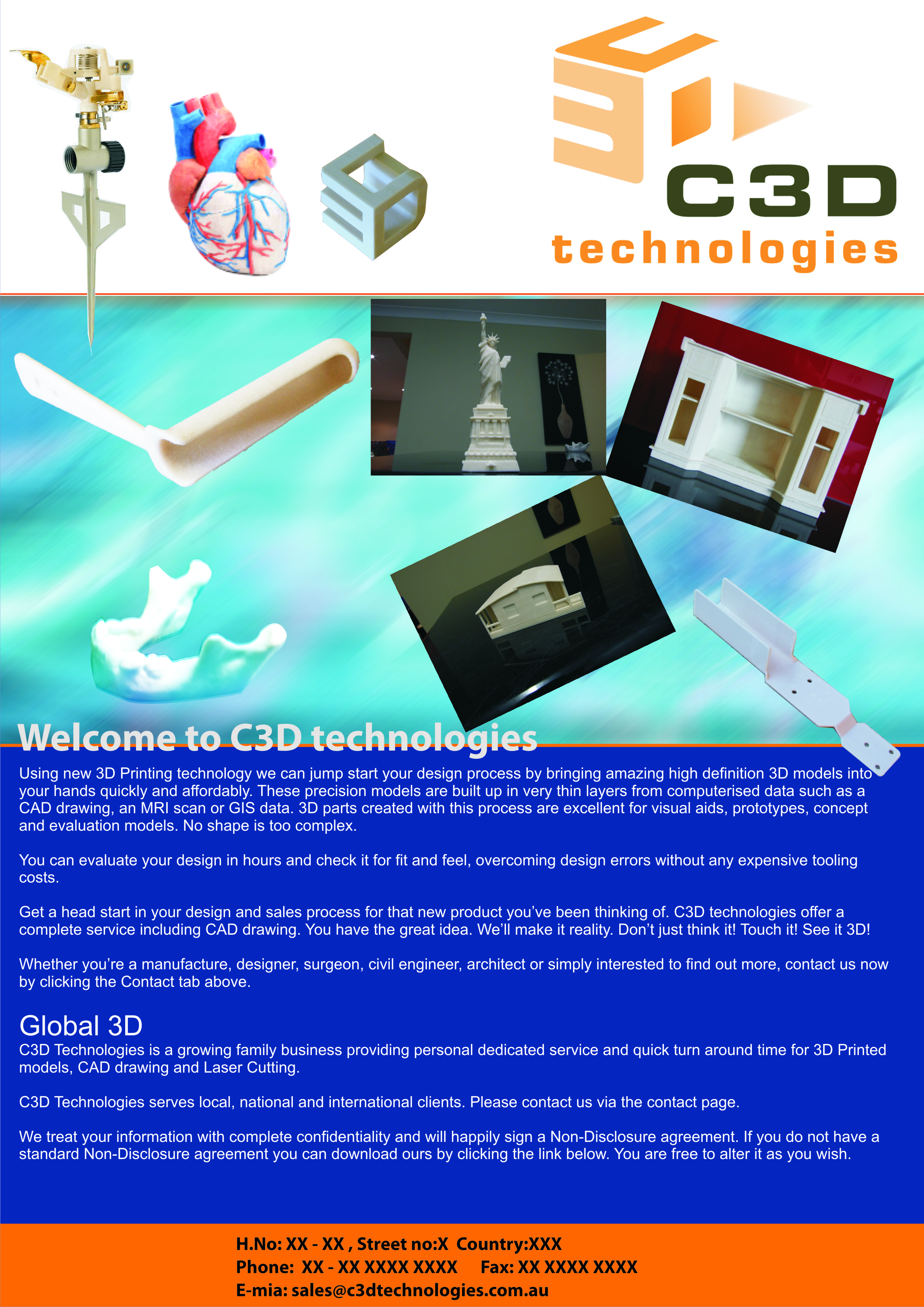 Flyer Design by achanta advertising for C3D Technologies | Design #33670