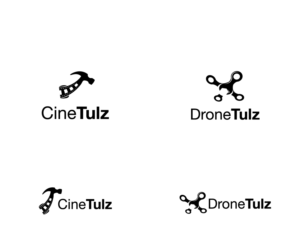 'CineTulz' on one and 'DroneTulz' on the other | Logo Design by MrBranding