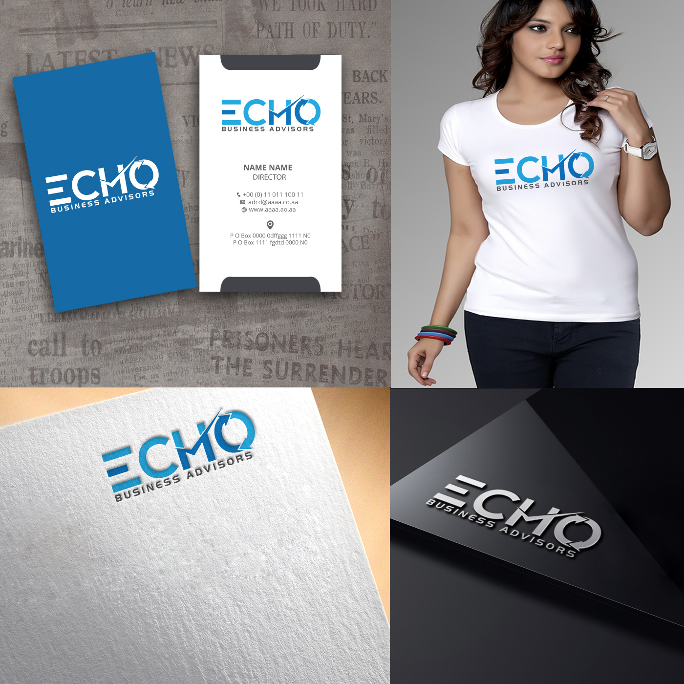 Logo Design by zebronicgraphic for Echo Cleaners | Design #13836061