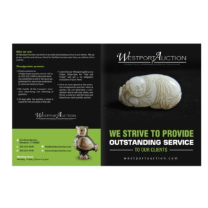 Diseño de Brochure por creative.bugs para westport auction | Diseño: #13832771