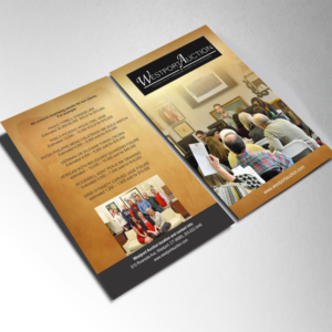 Diseño de Brochure por geeta Designs para westport auction | Diseño: #13868917