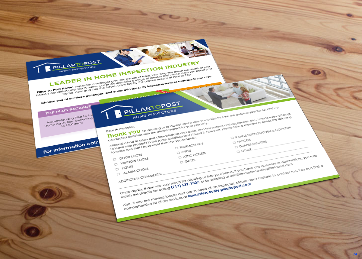 Flyer Design by uniquedesign10 for Pillar To Post Home Inspection | Design #13830097