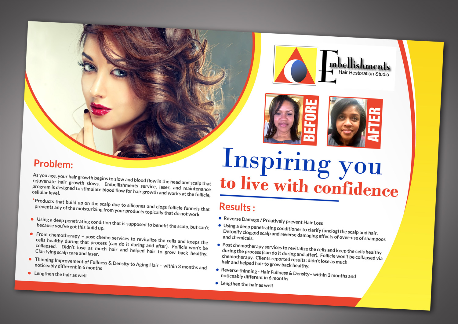 Flyer Design by debdesign for B.True.2.U Hair Institute | Design #13832441
