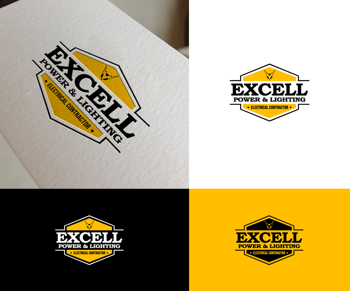Logo Design by dharlan for Excell Power & Lighting | Design #14017203