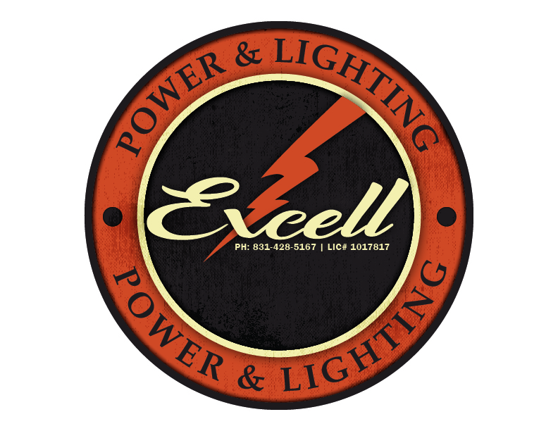 Logo Design by Hues Designs for Excell Power & Lighting | Design #14358316