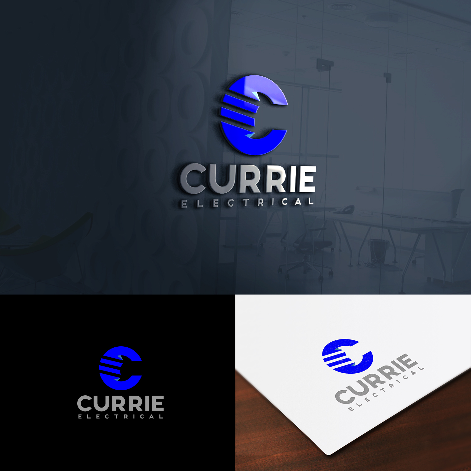 Logo Design by IMD-HUB for Currie Electrical | Design #13829874
