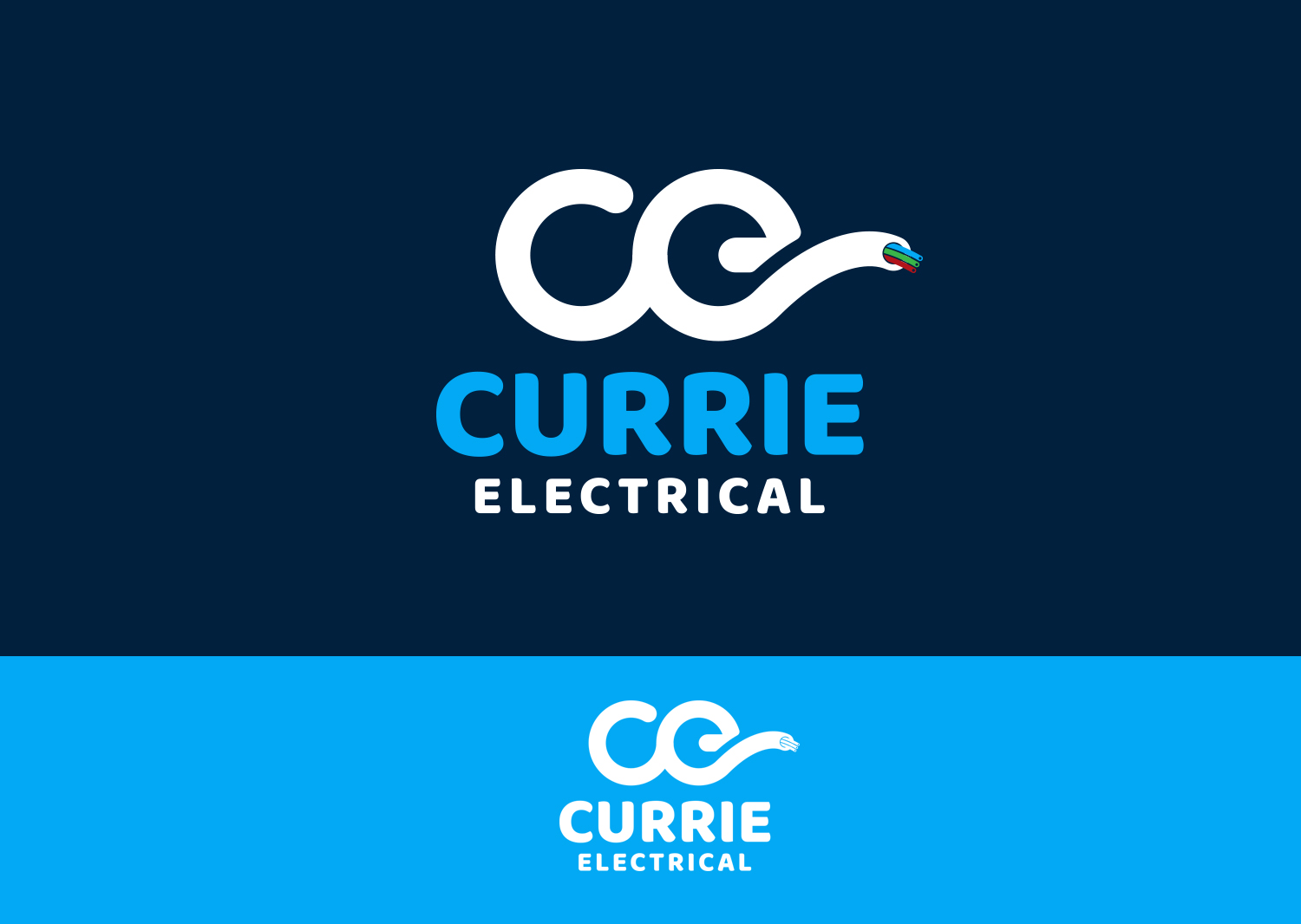Logo Design by Grapismo Brand Studio for Currie Electrical | Design #13827180