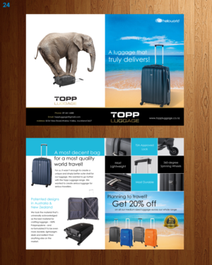 Design de Flyer par uniquedesign10 pour Topp Luggage | Design : #13833622