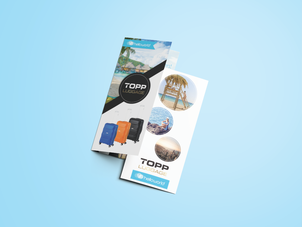 Flyer Design by aniep for Topp Luggage | Design #13870109