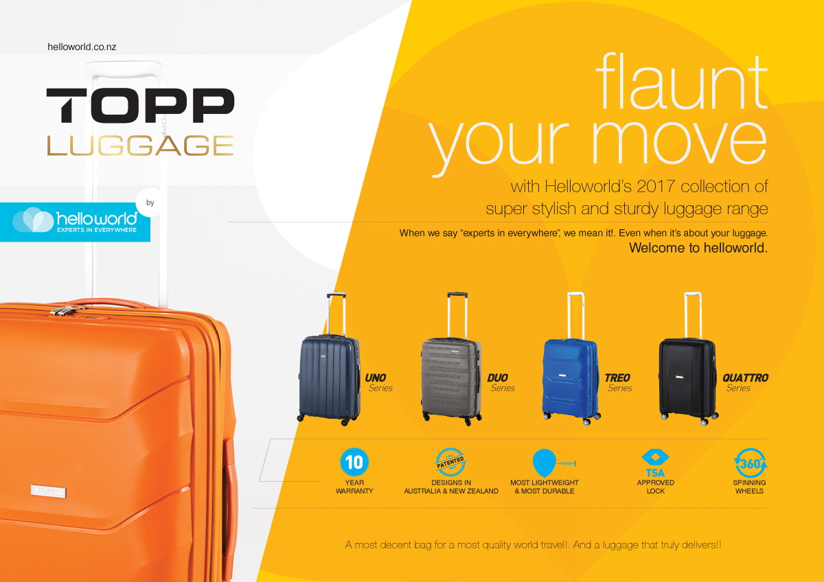 Design de Flyer par the faucet pour Topp Luggage | Design #13882348