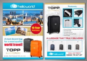 Design de Flyer par debdesign pour Topp Luggage | Design : #13830733