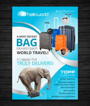 Flyer Design by ecorokerz for Topp Luggage | Design #13832499