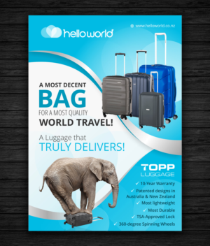 Design de Flyer par ecorokerz pour Topp Luggage | Design : #13886892